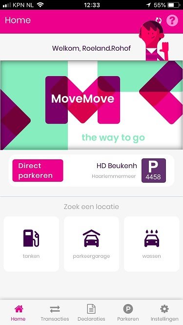 Screenshot movemove app